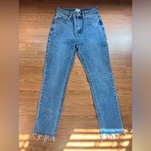 superdown Light Blue Straight Leg Jeans